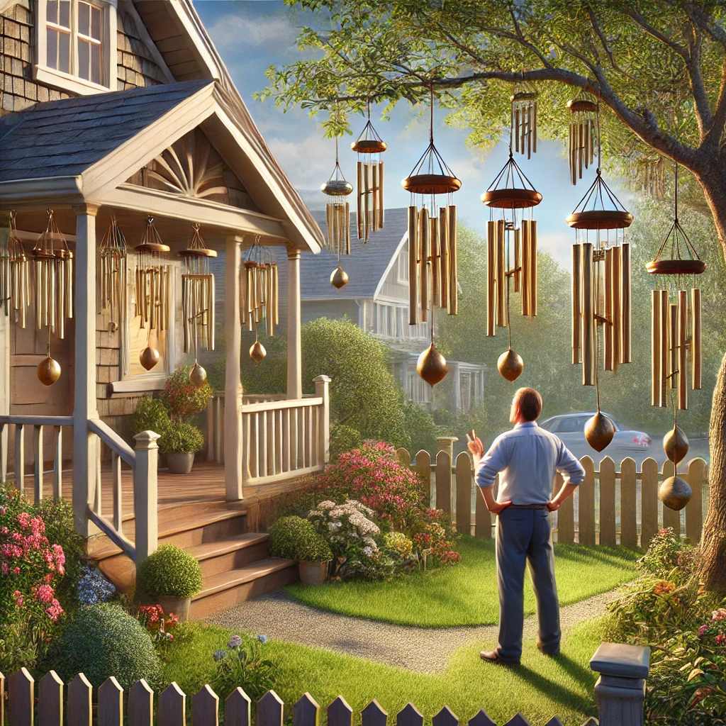 Rechtszaak over onrechtmatige hinder door windgongen in tuin